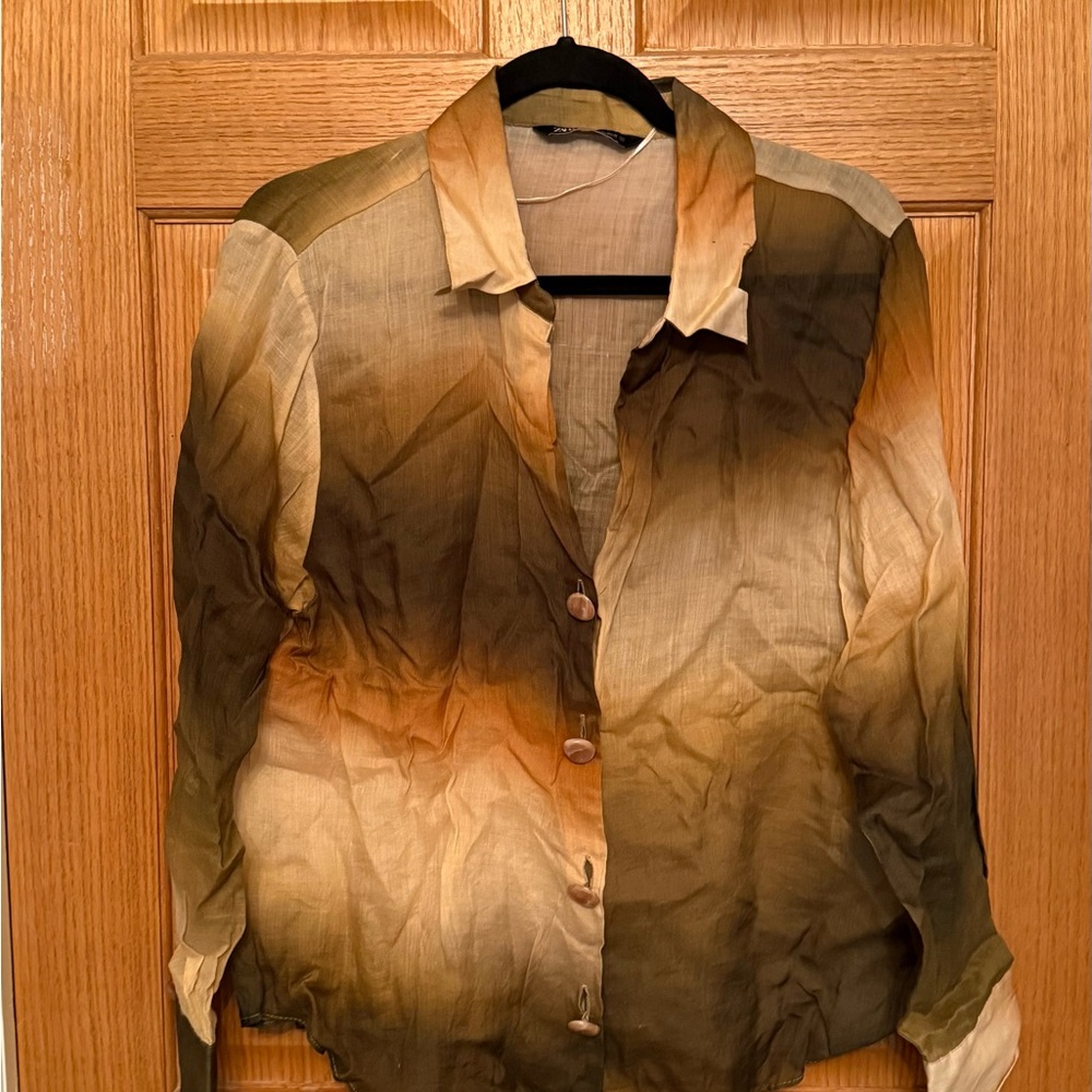 Zara Earthy Tone Shirt
